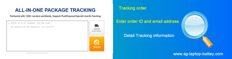 Tracking your package by one click, sg-laptop-battery.com