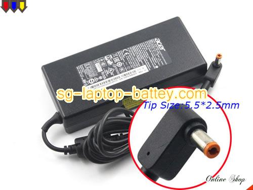  image of ACER AP.13503.001 ac adapter, 19V 7.1A AP.13503.001 Notebook Power ac adapter ACER19V7.1A135W-NEW-5.5x2.5mm