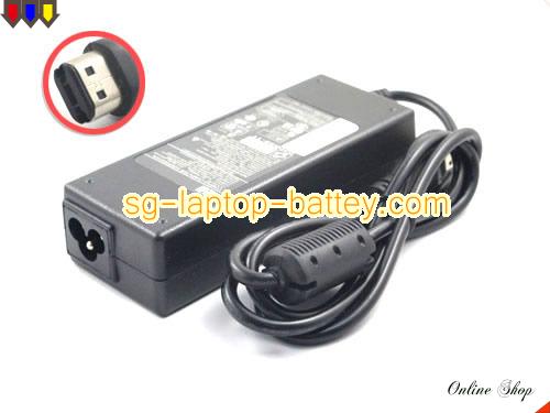  image of COMPAQ 394211-001 ac adapter, 18.5V 4.9A 394211-001 Notebook Power ac adapter HP18.5V4.9A90W-OVALMUL