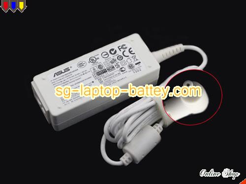 ASUS Eee PC 1005 adapter, 19V 2.1A Eee PC 1005 laptop computer ac adaptor, ASUS19V2.1A40W-2.31x0.7mm-W