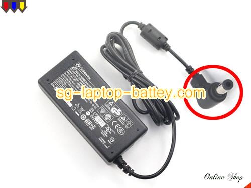  image of GATEWAY 6500313 ac adapter, 19V 3.42A 6500313 Notebook Power ac adapter GATEWAY19V3.42A65W-5.5x2.5mm