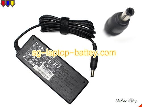  image of TOSHIBA PA-1750-29 ac adapter, 19V 3.95A PA-1750-29 Notebook Power ac adapter TOSHIBA19V3.95A75W-5.5x2.5mm