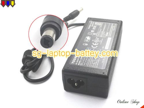 image of TOSHIBA G70C0002S310 ac adapter, 15V 4A G70C0002S310 Notebook Power ac adapter TOSHIBA15V4A60W-6.0x3.0mm-type-B