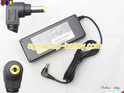  image of FUJITSU 09Y04571A ac adapter, 19V 4.22A 09Y04571A Notebook Power ac adapter FUJITSU19V4.22A80W-5.5x2.5mm