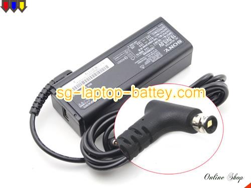  image of SONY VGP-AC19V40 ac adapter, 19.5V 2A VGP-AC19V40 Notebook Power ac adapter SONY19.5V2A44W-USB