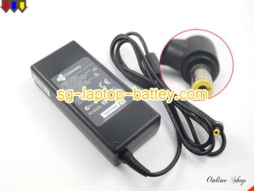  image of GATEWAY 650070 ac adapter, 19V 4.74A 650070 Notebook Power ac adapter GATEWAY19V4.74A90W-5.5x2.5mm
