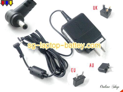  image of ASUS AD820M0 ac adapter, 19V 1.58A AD820M0 Notebook Power ac adapter ASUS19V1.58A30W-2.31x0.70mm_wall