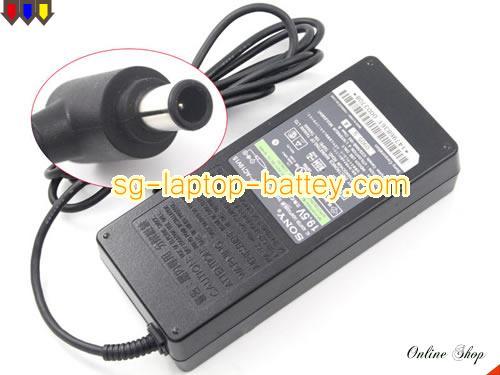  image of SONY VGP-AC19V46 ac adapter, 19.5V 6.2A VGP-AC19V46 Notebook Power ac adapter SONY19.5V6.2A121W-6.5x4.4mm