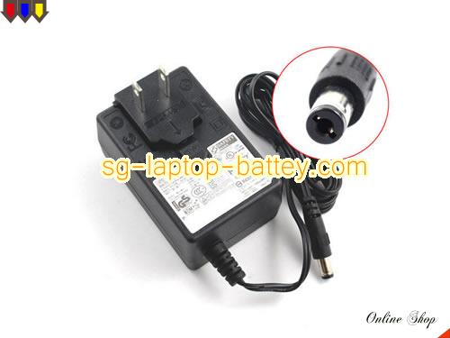  image of APD WA-18H12 ac adapter, 12V 1.5A WA-18H12 Notebook Power ac adapter APD12V1.5A18W-5.5x2.5mm-US