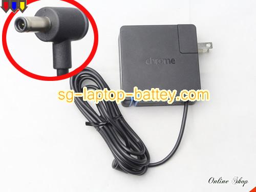  image of CHROME PA-1650-29 ac adapter, 12V 5A PA-1650-29 Notebook Power ac adapter CHROME12V5A60W-4.5x2.8mm-US