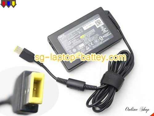 NEC PC-LZ550HS adapter, 20V 3.25A PC-LZ550HS laptop computer ac adaptor, NEC20V3.25A-65W-rectangle-pin