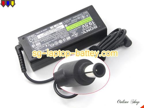 SONY PCG-FR55E/B adapter, 19.5V 4.7A PCG-FR55E/B laptop computer ac adaptor, SONY19.5V4.7A92W-6.5x4.4mm