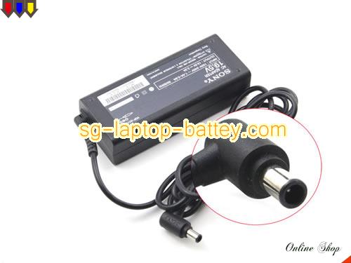  image of SONY VGP-AC19V12 ac adapter, 19.5V 3.3A VGP-AC19V12 Notebook Power ac adapter SONY19.5V3.3A65W-6.5X4.4mm-VAIO