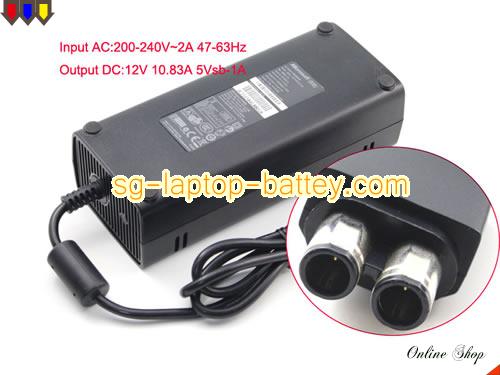  image of MICROSOFT E132068 ac adapter, 12V 10.83A E132068 Notebook Power ac adapter MICROSOFT12V10.83A130W-2holes-200-240V