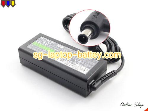  image of SONY VGP-AC19V48 ac adapter, 19.5V 3.3A VGP-AC19V48 Notebook Power ac adapter SONY19.5V3.3A65W-6.5x4.4mm