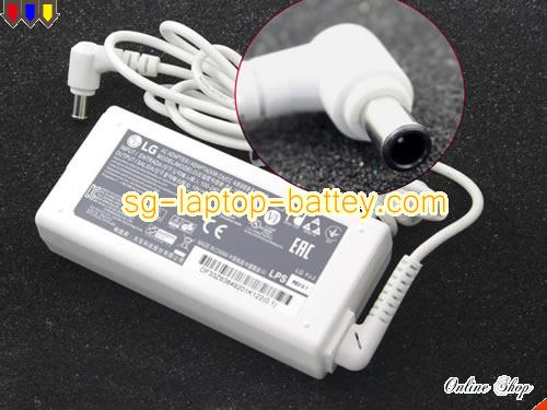  image of LG ADP-65JH AB ac adapter, 19V 3.42A ADP-65JH AB Notebook Power ac adapter LG19V3.42A65W-6.5x4.4mm-W