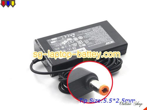  image of ACER PA-1131-07 ac adapter, 19V 7.1A PA-1131-07 Notebook Power ac adapter ACER19V7.1A135W-5.5x2.5mm-Slim