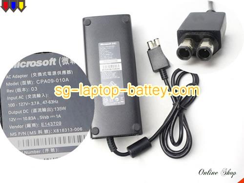  image of MICROSOFT REV B ac adapter, 12V 10.83A REV B Notebook Power ac adapter MICROSOFT12V10.83A130W-2holes