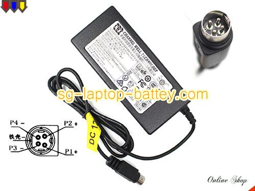  image of HJC HASU12FB ac adapter, 12V 5A HASU12FB Notebook Power ac adapter CWT12V5A60W-4Pin-type2