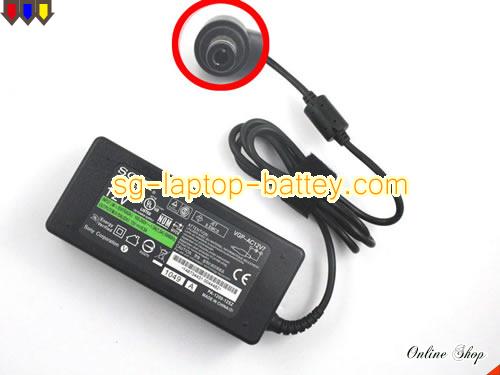 image of SONY VGP-AC12V7 ac adapter, 12V 6.5A VGP-AC12V7 Notebook Power ac adapter SONY12V6.5A78W-5.5x2.5mm