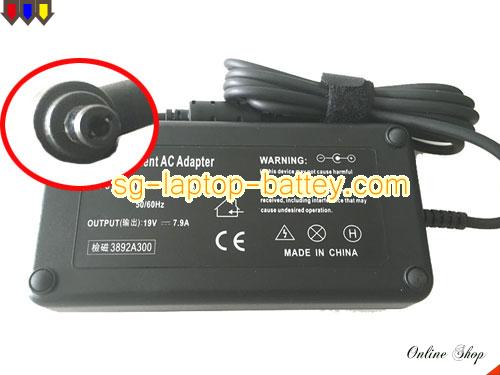  image of RAZER RC30-0083 ac adapter, 19V 7.9A RC30-0083 Notebook Power ac adapter RAZER19V7.9A150W-5.5x2.5mm-O