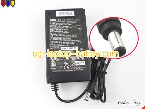  image of PHILIPS ADPC1945 ac adapter, 19V 2.37A ADPC1945 Notebook Power ac adapter PHILIPS19V2.37A45W-5.5x2.5mm
