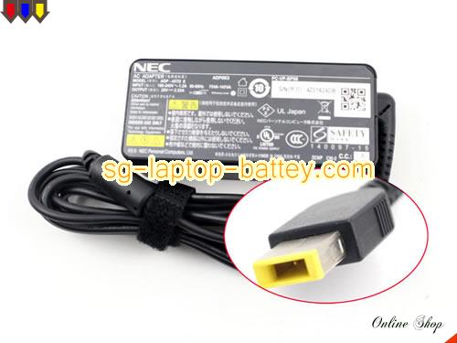 NEC PC-GN224HRG4 adapter, 20V 2.25A PC-GN224HRG4 laptop computer ac adaptor, NEC20V2.25A45W-rectangle