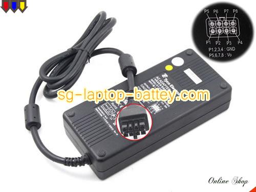  image of TYCO ELECTRONICS CAD240121 ac adapter, 12V 20A CAD240121 Notebook Power ac adapter Tyco12V20A240W-8holes