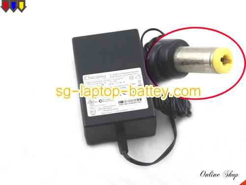  image of CHICONY A10-024N3A REV 01 ac adapter, 24V 1A A10-024N3A REV 01 Notebook Power ac adapter CHICONY24V1A24W-5.5x1.7mm