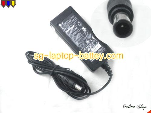 LG 27EA33 adapter, 19V 2.1A 27EA33 laptop computer ac adaptor, LG19V2.1A40W-6.5x4.0mm