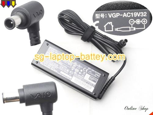 SONY VGN-SZ82PS adapter, 19.5V 4.7A VGN-SZ82PS laptop computer ac adaptor, SONY19.5V4.7A92W-6.5x4.4mm-VAIO