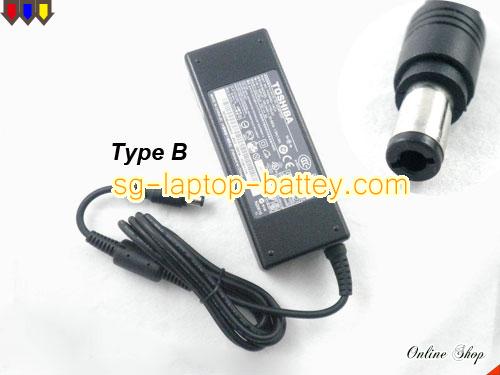 TOSHIBA DYNABOOK SS M37 166E/2W adapter, 15V 5A DYNABOOK SS M37 166E/2W laptop computer ac adaptor, TOSHIBA15V5A75W-6.0x3.0mm-TYPE-B