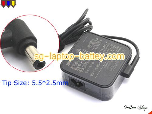 ASUS 10JH adapter, 19V 3.42A 10JH laptop computer ac adaptor, ASUS19V3.42A-square-5.5x2.5mm
