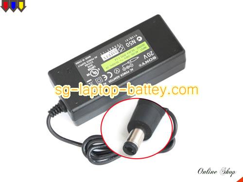  image of SONY AC-S20RDP3A ac adapter, 20V 2.5A AC-S20RDP3A Notebook Power ac adapter SONY20V2.5A45W-5.5x2.5mm