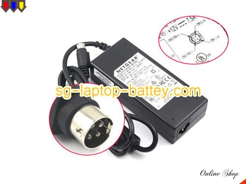  image of NETGEAR 332-10581-01 ac adapter, 12V 7.5A 332-10581-01 Notebook Power ac adapter NETGEAR12V7.5A90W-4pin