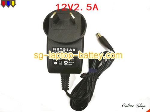  image of NETGEAR 332-10200-001 ac adapter, 12V 2.5A 332-10200-001 Notebook Power ac adapter NETGEAR12V2.5A30W-5.5x2.1mm-AU