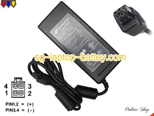  image of FSP FSP084-DMBA1 ac adapter, 12V 7A FSP084-DMBA1 Notebook Power ac adapter FSP12V7A84W-SM4PIN