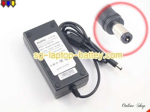  image of DAJING DJ-120500-SA ac adapter, 12V 5A DJ-120500-SA Notebook Power ac adapter DAJING12V5A60W-5.5x2.5mm