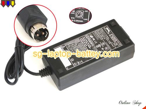  image of YEAR TG-7601-ES ac adapter, 24V 3.125A TG-7601-ES Notebook Power ac adapter YEAR24V3.125A75W-3pin