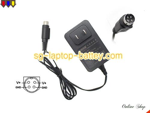  image of MOSO XKDC1500IC12.018B ac adapter, 12V 1.5A XKDC1500IC12.018B Notebook Power ac adapter MOSO12V1.5A18W-4PIN