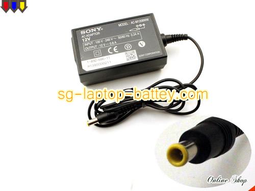  image of SONY AC-M1208WW ac adapter, 12V 0.8A AC-M1208WW Notebook Power ac adapter SONY12V0.8A9.6W-5.5x3.0mm