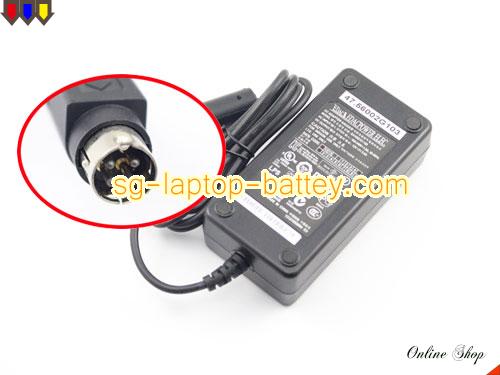  image of EDAC EA1050A-120 ac adapter, 12V 5A EA1050A-120 Notebook Power ac adapter EDAC12V5A60W-4PIN