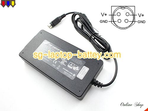  image of FSP FSP120-AFAN2 ac adapter, 48V 2.5A FSP120-AFAN2 Notebook Power ac adapter FSP48V2.5A120W-4Pin-Thin