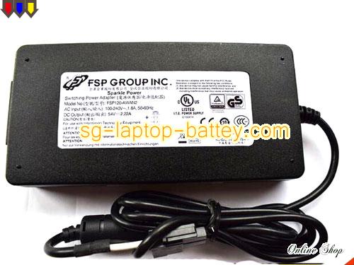  image of FSP FSP120-AWAN2 ac adapter, 54V 2.22A FSP120-AWAN2 Notebook Power ac adapter FSP54V2.22A120W-2PIN