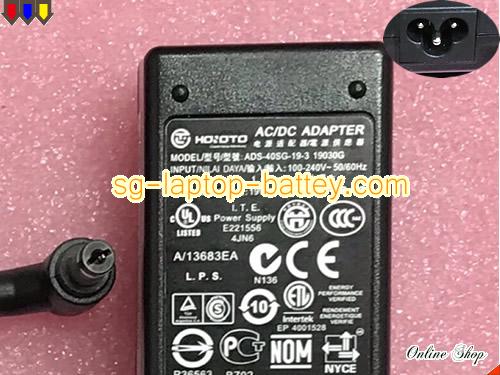 ACER S190WL adapter, 19V 1.58A S190WL laptop computer ac adaptor, HOIOTO19V1.58A30W-5.5x2.1mm
