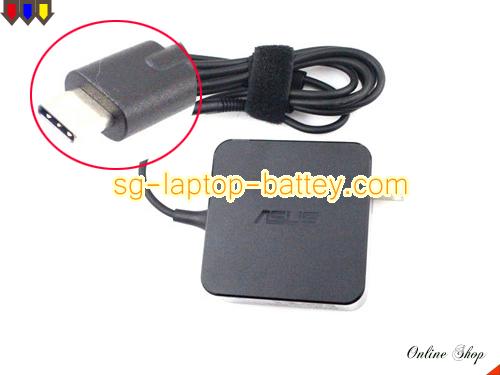  image of ASUS 90XB04EN-MPW0A0 ac adapter, 20V 3.25A 90XB04EN-MPW0A0 Notebook Power ac adapter ASUS20V3.25A65W-Type-C-US