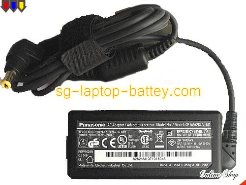  image of PANASONIC CF-AA62J2C M2 ac adapter, 16V 2.8A CF-AA62J2C M2 Notebook Power ac adapter PANASONIC16V2.8A-5.5x2.5mm