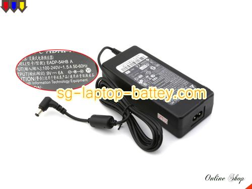  image of DELTA EADP-54HB ac adapter, 9V 6A EADP-54HB Notebook Power ac adapter DELTA9V6A54W-5.5x2.5mm
