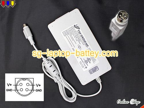  image of FSP FSP120-AWAN3-W ac adapter, 54V 2.22A FSP120-AWAN3-W Notebook Power ac adapter FSP54V2.22A120W-4PIN-SZXF-W