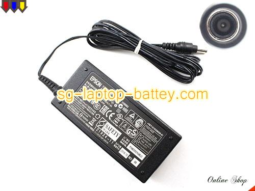  image of EPSON 215236028-01 ac adapter, 24V 1A 215236028-01 Notebook Power ac adapter EPSON24V1A24W-6.0x4.0mm